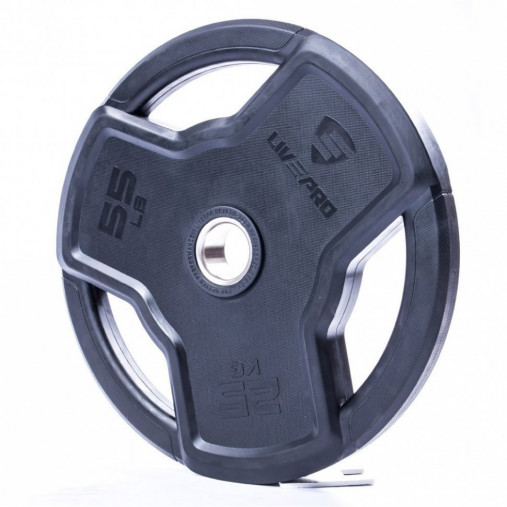 Обрезиненный диск LIVEPRO Premium Rubber 15 кг, черный Обрезиненный диск LIVEPRO Premium Rubber 15 кг, черный