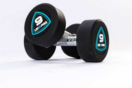 Гантели в уретане LIVEPRO Studio Dumbbells 7 кг, черный/синий Гантели в уретане LIVEPRO Studio Dumbbells 7 кг, черный/синий