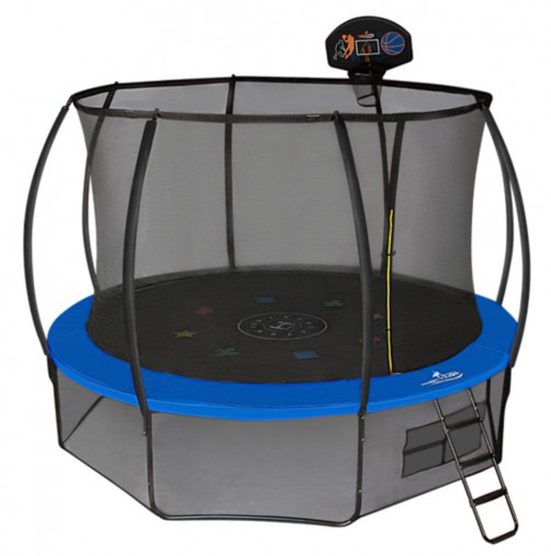 Батут Hasttings Air Game Basketball 12FT (3,66 м) с баскетбольным кольцом + внутренней сеткой и двухсторонним защитным матом (зеленый/синий) Батут Hasttings Air Game Basketball 12FT (3,66 м) с баскетбольным кольцом + внутренней сеткой и двухсторонним защитным матом (зеленый/синий)