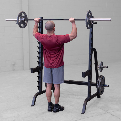 Силовая стойка Body-Solid ProClub GPR370B для жимов и приседов со штангой (черная) Силовая стойка Body-Solid ProClub GPR370B для жимов и приседов со штангой (черная)