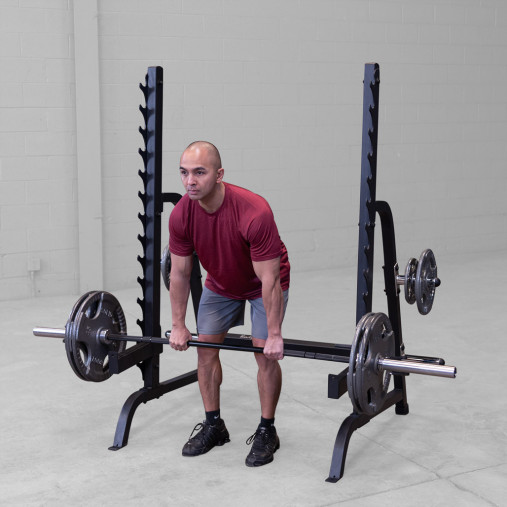 Силовая стойка Body-Solid ProClub GPR370B для жимов и приседов со штангой (черная) Силовая стойка Body-Solid ProClub GPR370B для жимов и приседов со штангой (черная)