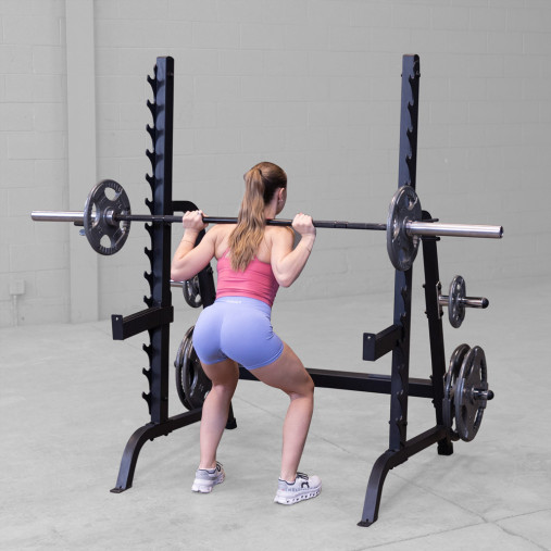 Силовая стойка Body-Solid ProClub GPR370B для жимов и приседов со штангой (черная) Силовая стойка Body-Solid ProClub GPR370B для жимов и приседов со штангой (черная)