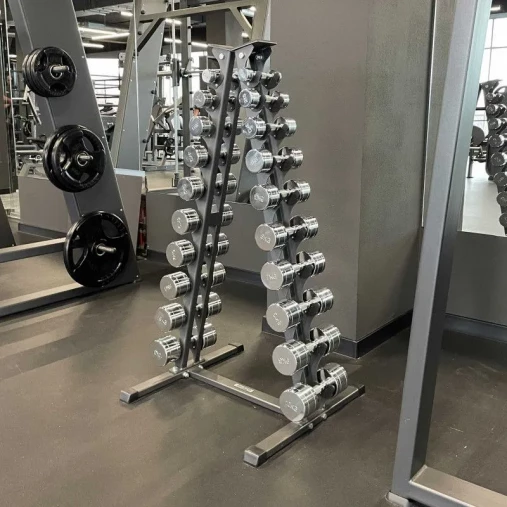 Стойка для хромированных гантелей BRONZE GYM BR-1035 Стойка для хромированных гантелей BRONZE GYM BR-1035