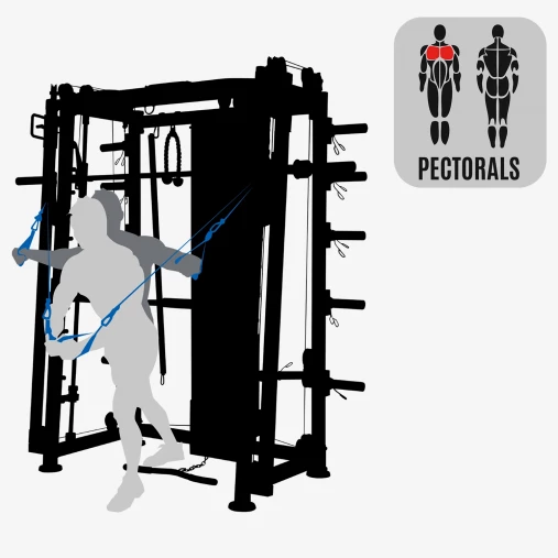 Мультикомплекс на базе Машины Смита с кроссовером REBEL F3 RPC03F Мультикомплекс на базе Машины Смита с кроссовером REBEL F3 RPC03F