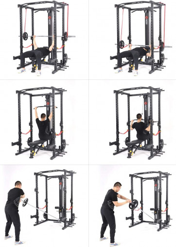 Силовая рама многофункциональная для тренировки со штангой REBEL PR78 Силовая рама многофункциональная для тренировки со штангой REBEL PR78