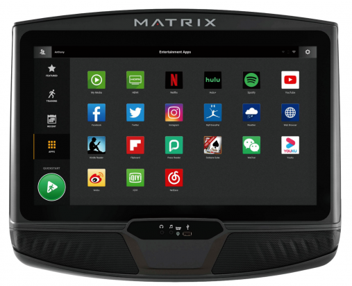 Эллиптический эргометр Matrix E50XUR домашний с 22-дюймовой тачскрин консолью