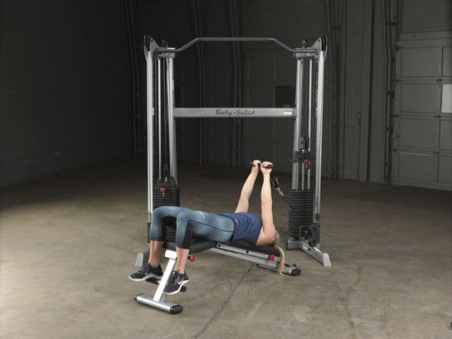 Сдвоенная блочная стойка / Кроссовер угловой Body-Solid GDCC200 со стеками 72.5 кг Сдвоенная блочная стойка / Кроссовер угловой Body-Solid GDCC200 со стеками 72.5 кг