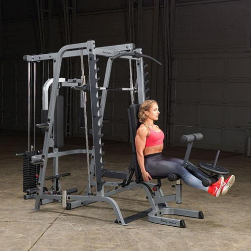 Машина Смита Body Solid GS348Q с тягой и стеком 90 кг (без скамьи и батерфляя)