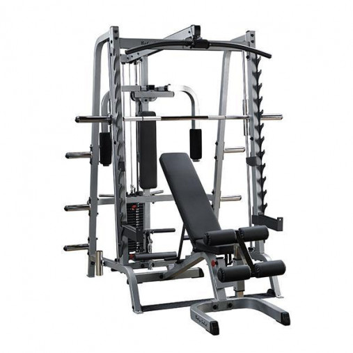 Машина Смита Body Solid GS348Q с тягой и стеком 90 кг (без скамьи и батерфляя)