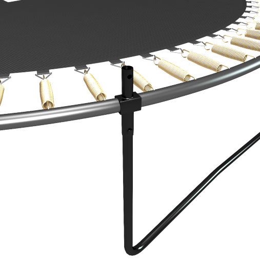 Батут каркасный UNIX line 12 ft (3.66 м) SUPREME GAME (green) с внутренней защитной сетью, зеленый