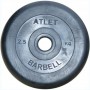 Набор обрезиненных дисков, черные MB Barbell, D-51 мм, 1,25-20 кг, АТЛЕТ (общий вес 107,5 кг) 6 пар