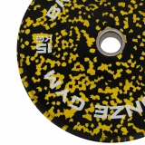 Диск бамперный BRONZE GYM камуфляж желтый 15 кг