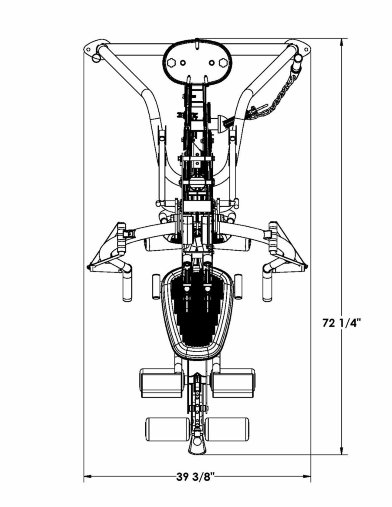 Многофункциональный силовой комплекс Inspire M3 (стек 98 кг)