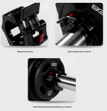 Замки олимпийские BRONZE GYM пластиковые (пара) 50мм