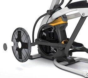 Все эллиптические тренажеры оснащены съемным диском для быстрого доступа к внутренним компонентам и их простому обслуживанию. Все эллиптические тренажеры оснащены съемным диском для быстрого доступа к внутренним компонентам и их простому обслуживанию.