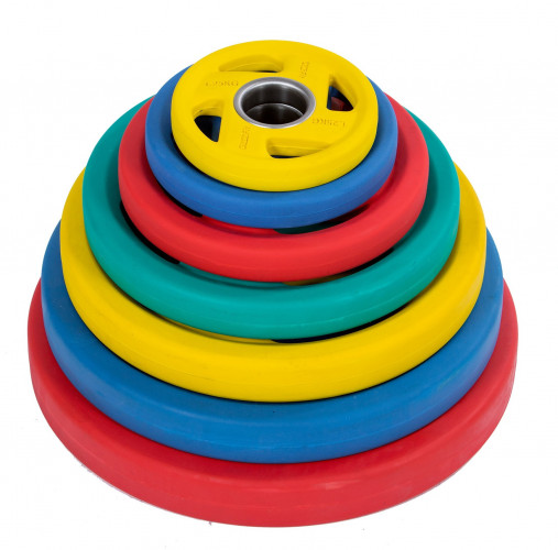 Диск обрезиненный PROFI-FIT олимпийский FASSION D-51, 25 кг (красный)