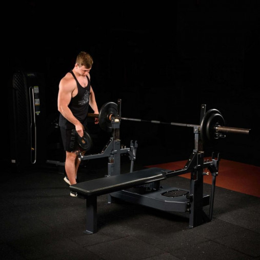 Скамья-стойка домкратная для жима лежа со страховочными упорами DHZ Olimpic Bench A3146 Скамья-стойка домкратная для жима лежа со страховочными упорами DHZ Olimpic Bench A3146