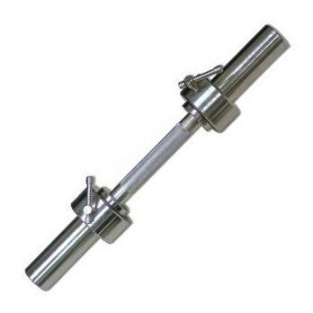 Гриф для гантели хромированный, длина 530 мм., гладкая втулка 50 мм. вес 6,5bкг